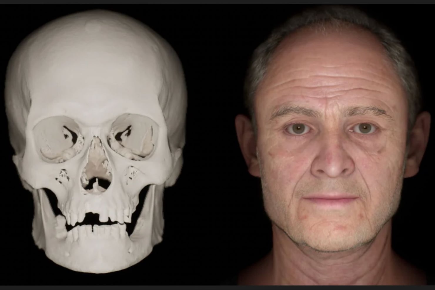 La rappresentazione facciale digitale è stata creata dal Face Lab della Liverpool John Moores University.